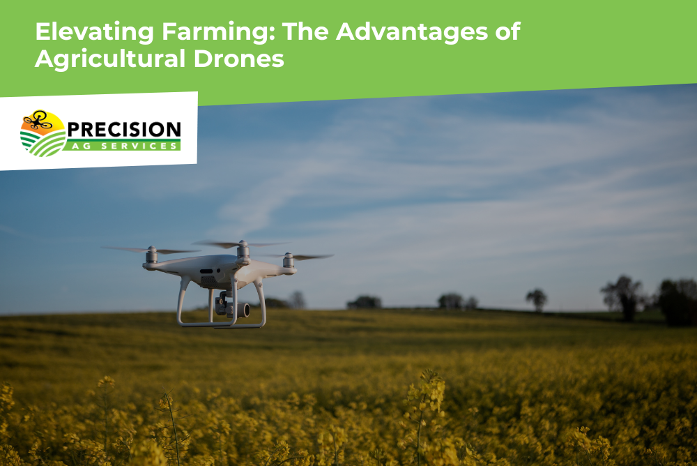 Drone performing aerial seeding over farmland.